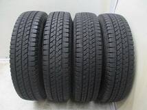 12インチ 145R12 6PR 4J+42 100 軽トラ/軽バン VL1 中古スタッドレスタイヤホイール4本セット送料無料(SA12-3905)_画像3