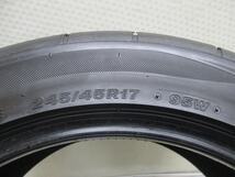 245-45R17 8.5分山 ブリヂストン ポテンザRE11 2010年製 ジャンク 中古タイヤ【2本】送料無料(M17-5796）_画像5