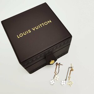 [Используемые товары] Louis Vuitton Piercing Monogram Double Chain K18 AU750 18K Три золота x Diamond Q96413