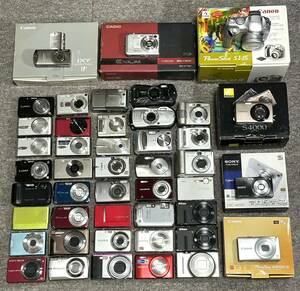 デジカメ★まとめて出品★Nikon/Canon/Panasonic/SONY/CASIO/OLYMPUS/FUJIFILM/RICOHなど計45台【未確認 ジャンク】