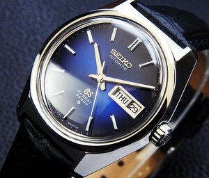 GRAND SEIKO グランド セイコー 6146-8000 Steel , Blue Gradation Dial メンズ 自動巻き(美品、OH済み ) / 36mm