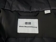 美品　UNIQLO White Mountaineering　U ユニクロ　ホワイトマンテニアリング　ハイブリッドダウンオーバーサイズパーカ　size、L 　　BLACK_画像3