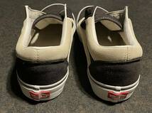 US9.5希少カラーVANS OLD SKOOLオールドスクール1ダークグレー墨黒アイボリー白レア色27.5cmスエード本革レザーsk8low(jazzアナハイムsk8hi_画像5