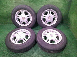 軽自動車等に!! Wed's G-Mach 13x5J 155/80R13 グッドイヤーGT080 PCD100/114.3 売切!!