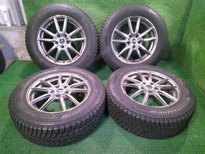 エクストレイル等に!! Wed's LEONS 17x7 BS BLIZZAK DMV3 225/65R17 PCD114.3 冬タイヤ 売切!!