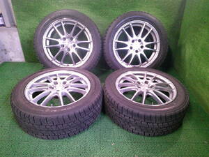 クラウン等に!! WORK 17ｘ7J 215/55R17 グッドイヤーアイスナビ ZEAⅡ 溝あり 冬タイヤ 売切!!