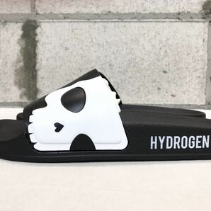(D) 未使用 HYDROGEN ハイドロゲン CYBER SLIPPERS 39 ブラック ユニセックス スカル サンダルの画像2