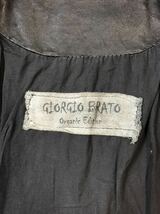 (D) GIORGIO BRATO ジョルジオブラット ライダース ジャケット 48 ブラック レザー_画像6