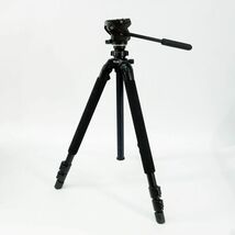 105 Manfrotto/マンフロット プロフルードミニ雲台 701HDV+SLIK/スリック 三脚 PRO700DX セット ※中古/現状品_画像1