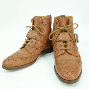 156 Tricker’s × SHIPS トリッカーズ シップス ウイングチップ カントリーブーツ サイズ不明 箱無 ※中古現状品