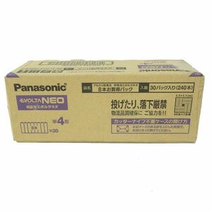 106【未開封】Panasonic/パナソニック EVOLTA NEO アルカリ乾電池 乾電池エボルタネオ 8本お買得パック 30パック入り(240本)