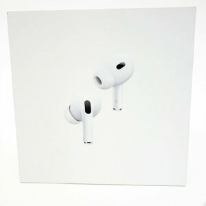 100 【未開封】Apple AirPods Pro 第2世代 ワイヤレスイヤホン MTJV3J/A MagSafe充電ケース(USB-C)付 Bluetooth/ノイズキャンセリング対応