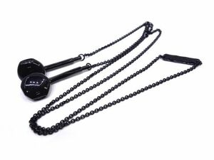 167●GARNI ガルニ Earphone Chain - BS イヤホン チェーン GN19006 ブラック ※中古