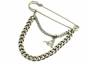 167●ADANS アダンス CHAIN BROOCH PIN チェーン ブローチ AD203AC06 ※中古