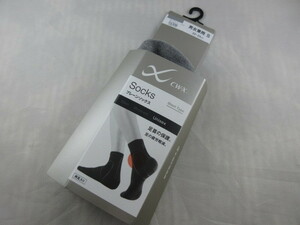  new goods prompt decision!# Wacoal CW-X plain socks man and woman use S 22-24cm gray regular price 2530 jpy made in Japan pair. fatigue reduction unisex BCR608 ②