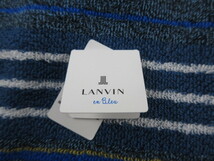 新品即決！ランバン　オン　ブルー　LANVIN　紳士 タオルハンカチ3枚 上質な綿100%素材　百貨店取扱商品　川辺　送料185円②_画像4