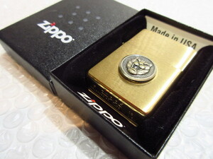 【Spiral】ジャガー(FACE) 真鍮製Zippo・ジッポライター 新品/JAGUAR/ゴールド/