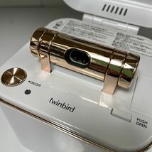 美品★ twinbird ツインバード フェイススチーマー SH-2787PW 美顔器 美容家電 ダブルスチーム ホワイトパール イオンスチーム_画像3