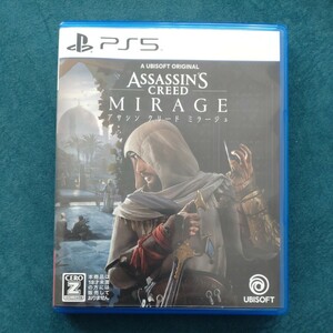 中古美品【PS5】 アサシン クリード ミラージュ　早期購入特典プロダクトコード付き