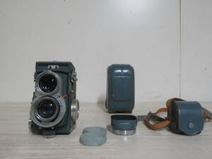 MINOLTA ミノルタ Miniflex VIEW ROKKOR 60mm F2.8 ROKKOR 60mm F3.5 二眼レフカメラ ケース付き 室内保管品 追加画像有り 