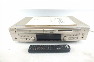 ☆ SONY ソニー MXD-D3 CD/MDデッキ 取扱説明書有り リモコン有り 中古 現状品 231102M4599