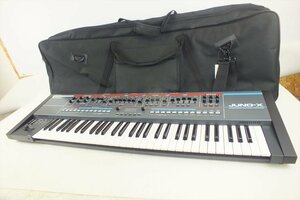 ☆ Roland ローランド JUNO-X シンセサイザー 取扱説明書有り ソフトケース付き 中古 現状品 231202M4045