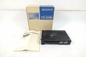 □ SONY ソニー TC-D5M カセットコーダー 取扱説明書有り 元箱付き 中古 現状品 231206G6207