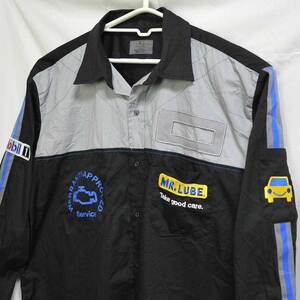  old clothes * Mr. lube long sleeve pit shirt automobile mainte nasL dirt * hole 2. place xqp