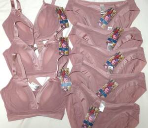 BRADELISHUGME Bralette, BRADELIS Hug Me Bikini ブラ３枚とショーツ５枚セット　BRADELIS Me ゴールドフラッグ