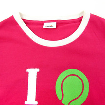 エレッセ 半袖Tシャツ グラフィックT スポーツウエア 日本製 M相当 レディース フリーサイズ ピンク ellesse_画像4