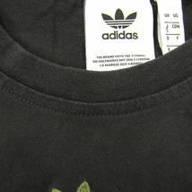 アディダス 半袖Tシャツ カモフラ柄 スポーツウエア コットン メンズ Sサイズ ブラック×カーキ adidas_画像3