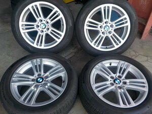 ■業者宛送料安　BMW（F25）純正18インチアルミホイールタイヤセット　8J　+43　120/5　245/50-18　P7　RFT■京都発