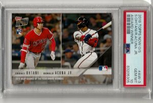 【大谷翔平&アクーニャJr.】2018 TOPPS NOW AW-3 ROY 新人王受賞 PSA10 RC ルーキーカード MVP受賞 Shohei Ohtani Ronald ACUNA Jr.