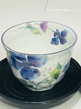 ★新品・未使用★ 花水彩茶托付煎茶　5客セット_画像4