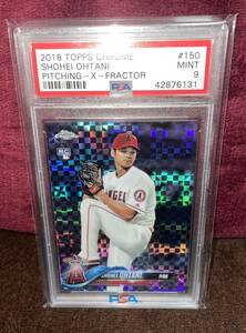 【PSA9】2018 大谷翔平 Topps Chrome X-FRACTOR RC