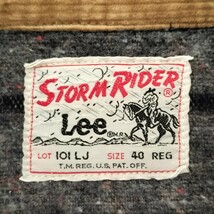 Lee リー STORM RIDER ストームライダー 101LJ 60sヴィンテージ復刻モデル デニムジャケット Gジャン サイズ40 ブランケット裏地 LEE _画像3