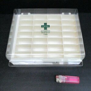 ★ 93486 Life-Aidくすり整理キープケース 薬入 くすりケース 28仕切 28Separate Medication Case 24.8 x 23.3 x 9.2cm 未使用 ★*の画像2