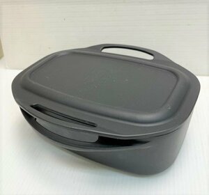 ★ 91530 Dutch oven ダッチオーブン Cocotte 本体のみ キャンプ 20.5 x 25 x 9.3cm ふた・アミ付 黒 美品 ★*