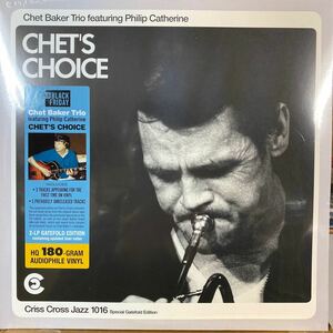 レコード・ストア・デイ完全限定盤 未開封新品★ Chet Baker / Chet's Choice チェット・ベイカー 180g 重量盤 オルタネイト・テイク追加