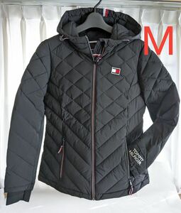 トミーヒルフィガー レディース Mサイズ 中綿 ジャケット コート ブラック キルティングTOMMY HILFIGER