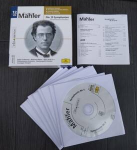 美品 レア　マーラー交響曲全集、シノーポリ指揮フィルハーモニア シュタッカーペレ・ドレスデン 他、Mahler: Die 10 Symphonien CD12枚組