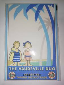 新品 未開封　ハガキ８枚 昭和 レトロ 1983年 ザ ボードビルデュオ Hallmark 絵葉書 はがき 残暑見舞い The Vaudeville duo サンリオ