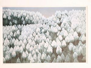 【東山魁夷】絵柄24種展開「北山初雪」額絵 絵 額 印刷物 木製額装44.1×33.8cm 日本画 ヤフオク限定 アートフレーム 絵柄違い有