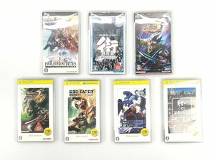 6 ソニー PSP ソフト 7本 セット モンハン 2 G 3 ゴッド イーター ペルソナ 勇なま FF タクティクス 街 運命 交差点 SONY◆カセット ゲーム