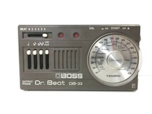 6L ボス DB 33 メトロ ノーム ドクター ビート 黒 通電確認済 Dr Beat BOSS◆音楽 練習 楽器 機材 リズム トレーニング ピアノ ギター_画像2