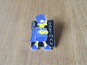 古い ピンバッジ：The Simpsons シンプソンズ BATMAN バットマン バート バレンシアガ ピンズ #M