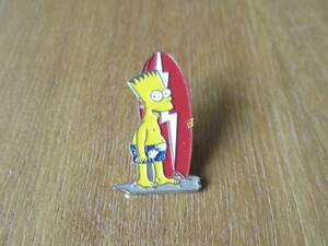 古い ピンバッジ：The Simpsons シンプソンズ サーフィン バート バレンシアガ シュプリーム ピンズ #M