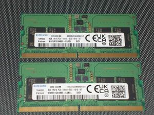 ◆SAMSUNG サムスン メモリ DDR5 PC5-4800 8GB×2 16GB◆