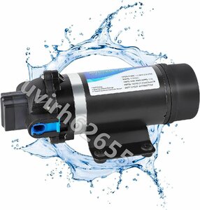 高圧ポンプ 給水 排水ポンプ ダイヤフラムポンプ 電動ウォーターポンプ 最大揚程110ｍ 160PSI 最大吐出量6-7L/min 低騒音 車用 (110V/7L)