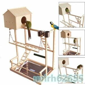  большой bird tree house длиннохвостый попугай клетка для птиц домашнее животное 